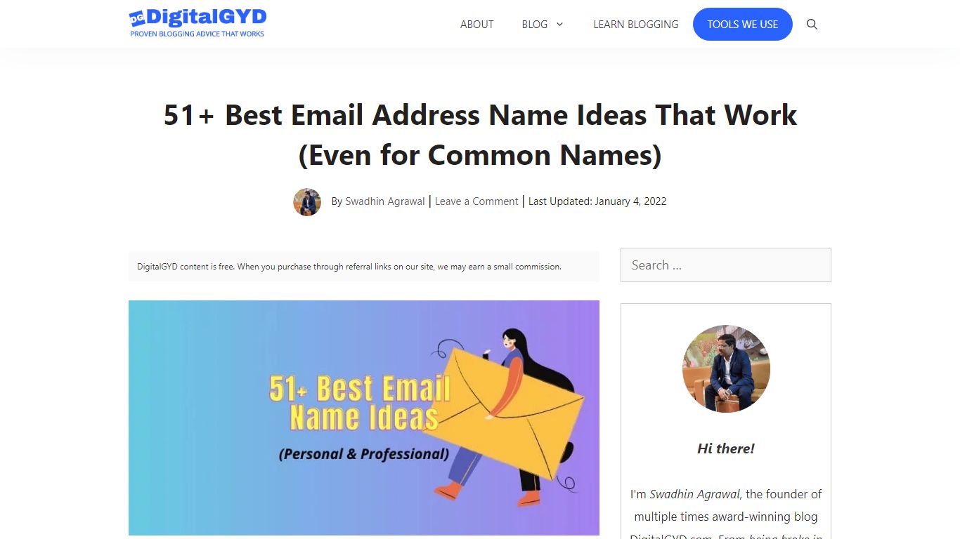 51+ Best Email Address Name Ideas That Work in 2022 - DigitalGYD